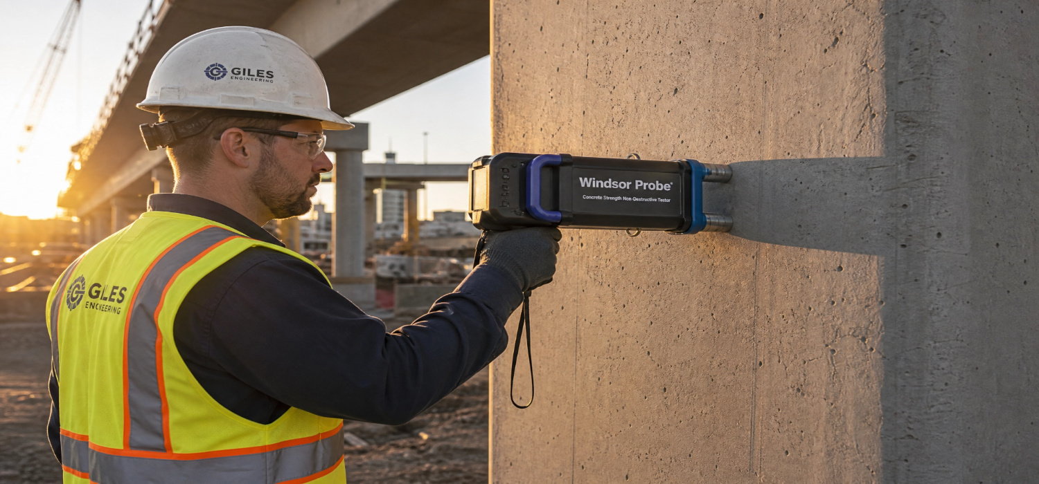 Concrete Testing with Windsor Probe ASTM C-803